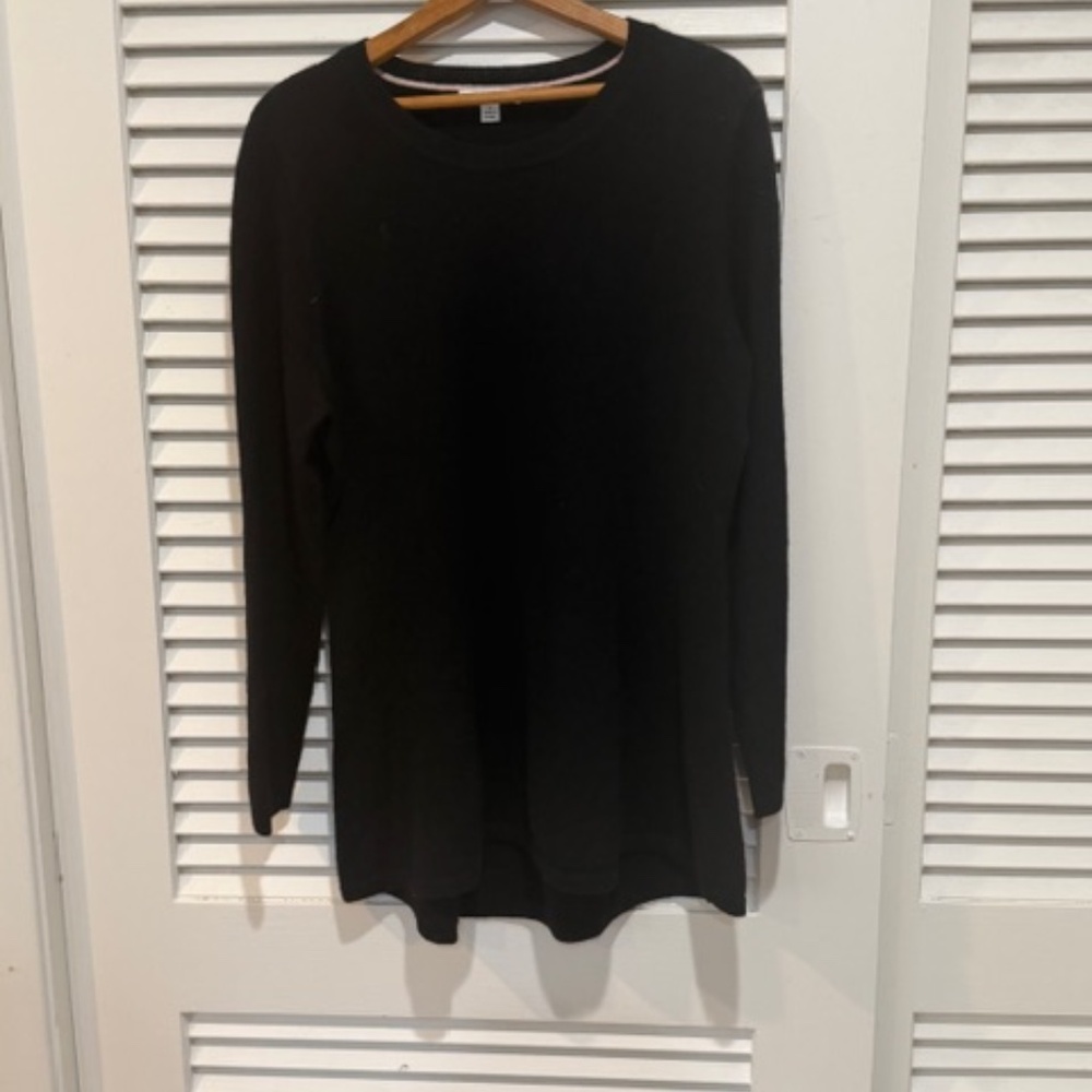 Isaac Mizrahi Cashmere Peblum Tunic sweater